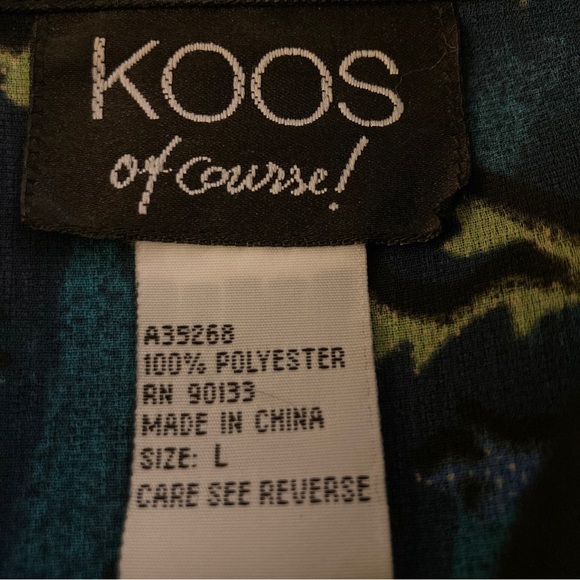 Vintage 90’s Koos of Course Mixed Tapestry Paisley  Print  Blouse L Art to Wear - Picture 6 of 6